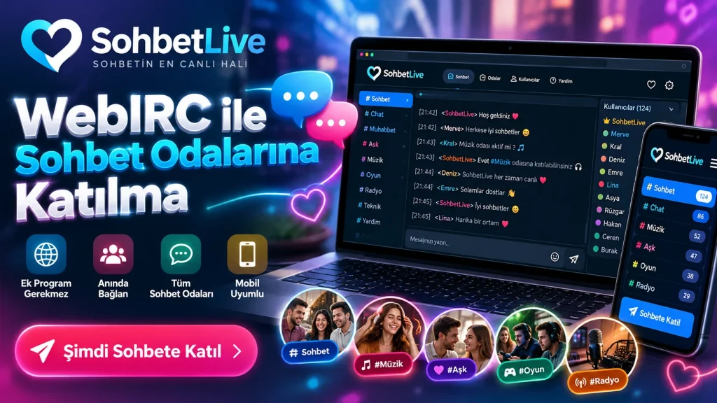 WebIRC ile Sohbet Odalarına Katılma