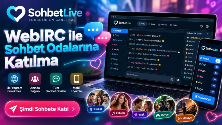 WebIRC ile Sohbet Odalarına Katılma